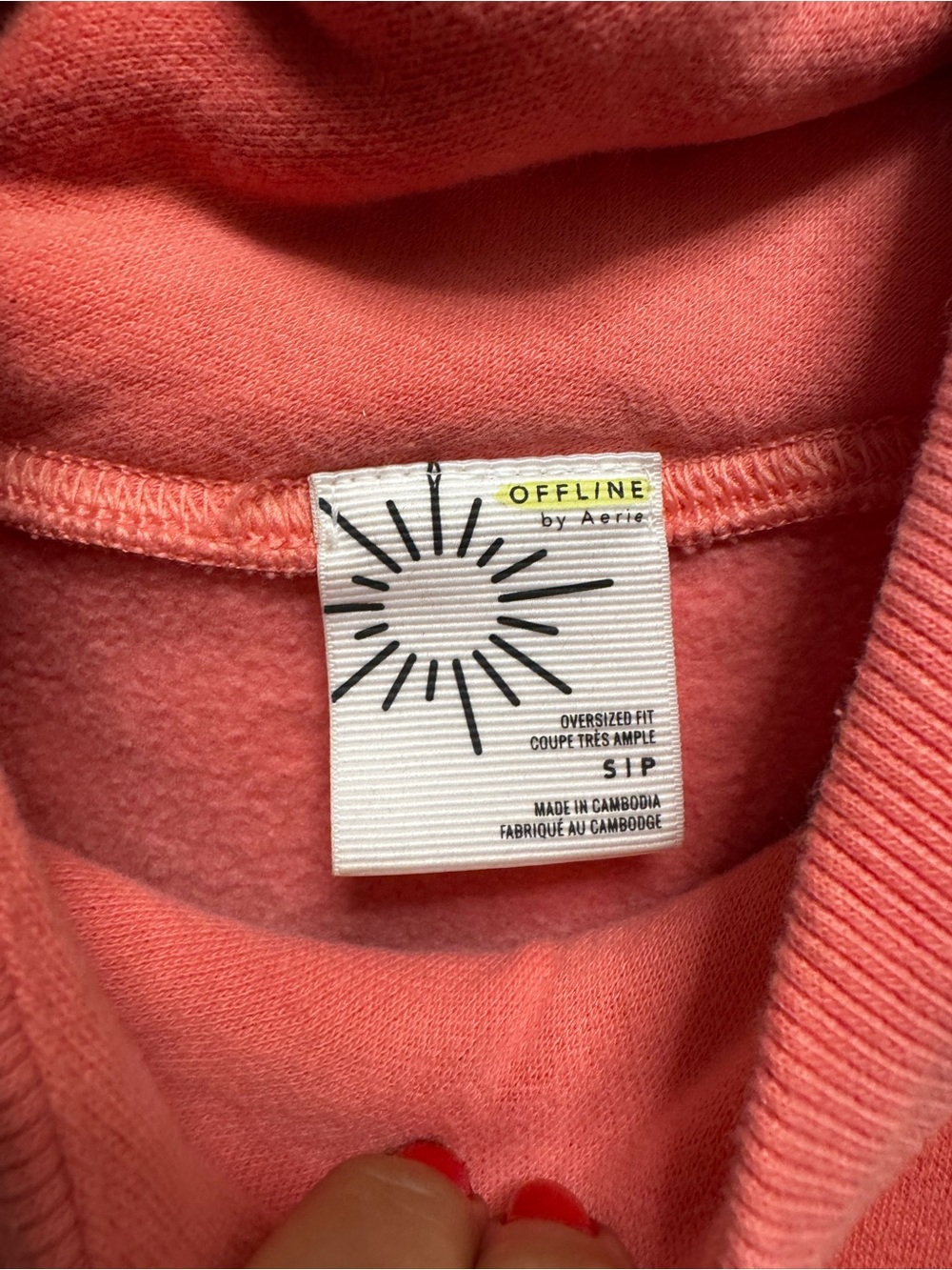 aerie Cloud Fleece oversized Mockneck Sweatshirt - Picture 2 of 3